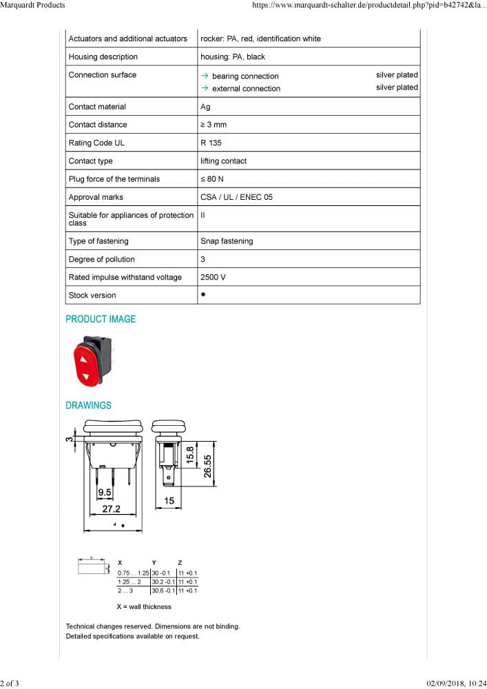 Marquardt Rocker Switches - Series 1830