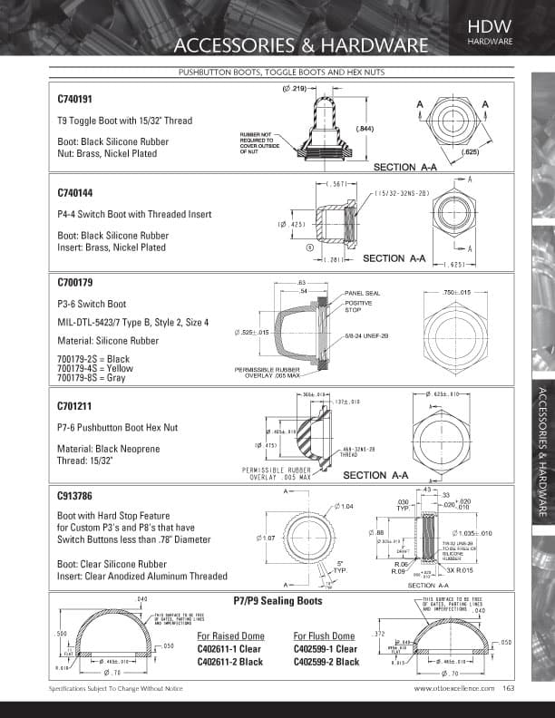OTTO Sealing Boots Range