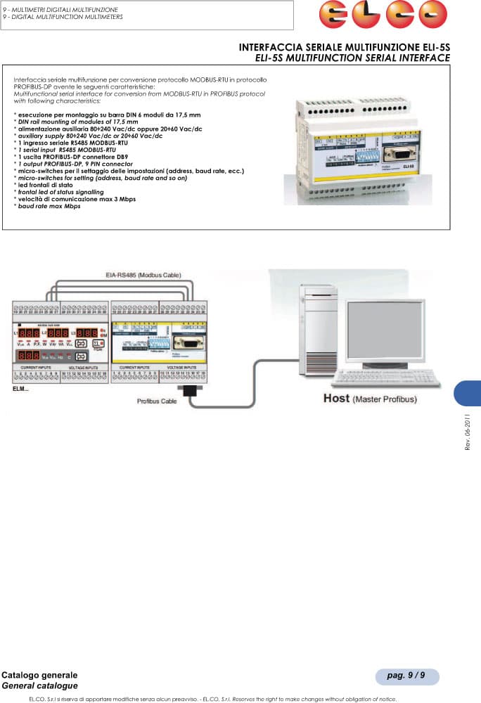 Elco Multifunction Serial Interface - ELI-5S Series