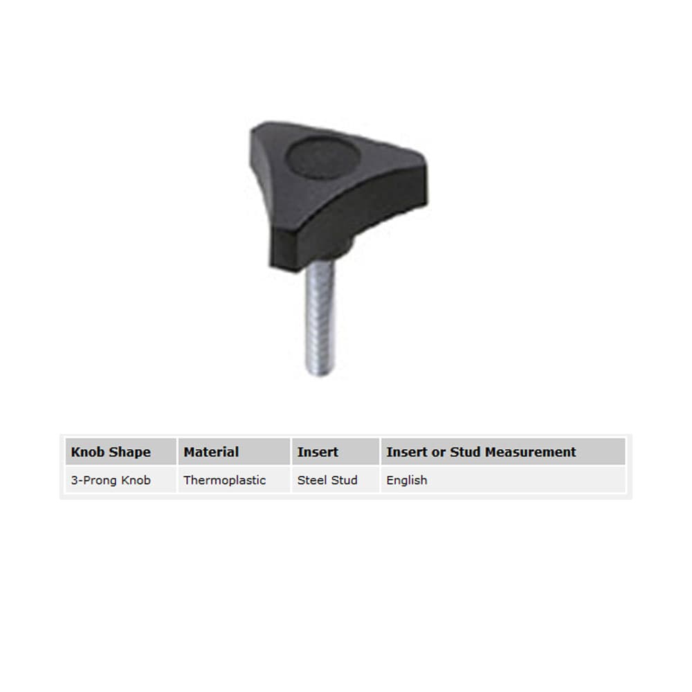 EHC Knobs - Control Knobs - 3 Prong Clamp Knob Series