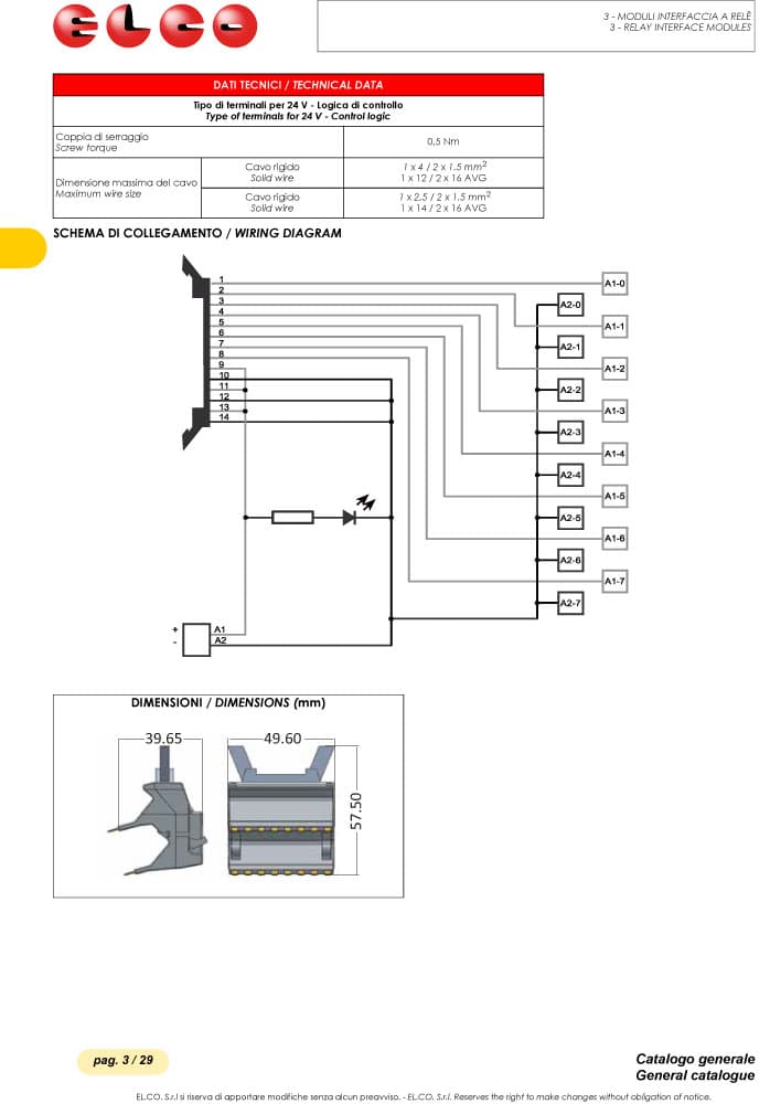 Elco Adapter for Electromechanical Relays