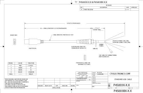 CTI OEM Industrial Mouse Pointer - F10X0 Series