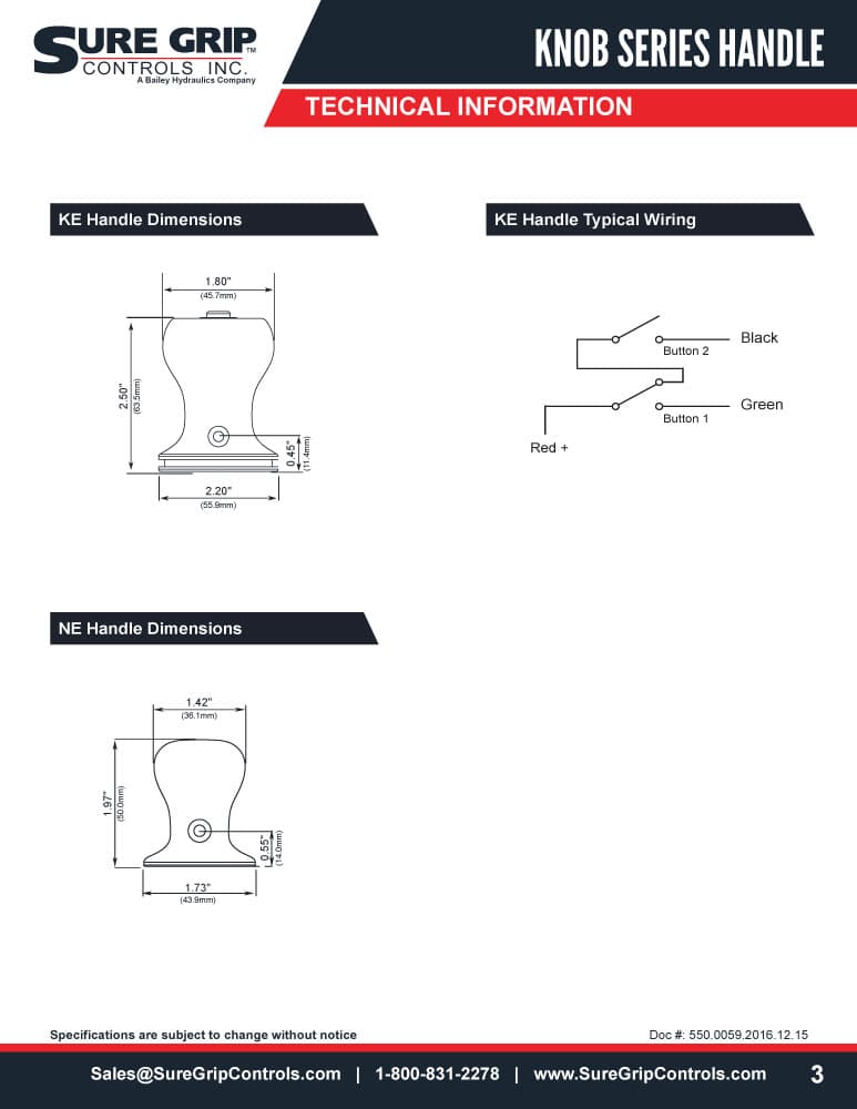 Sure Grip KE Knob Handles