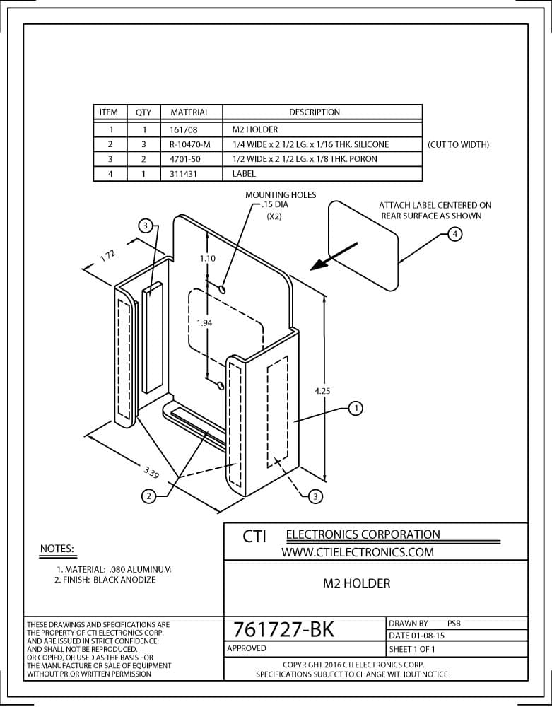 CTI Plug-n-Play Industrial Mouse Pointer - M20X9-NX Series