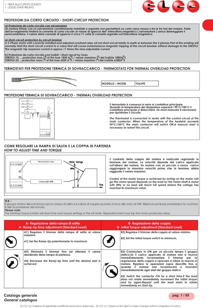 Elco Starting Torque Limiter - SSRSTL3 Series (Soft Starter)