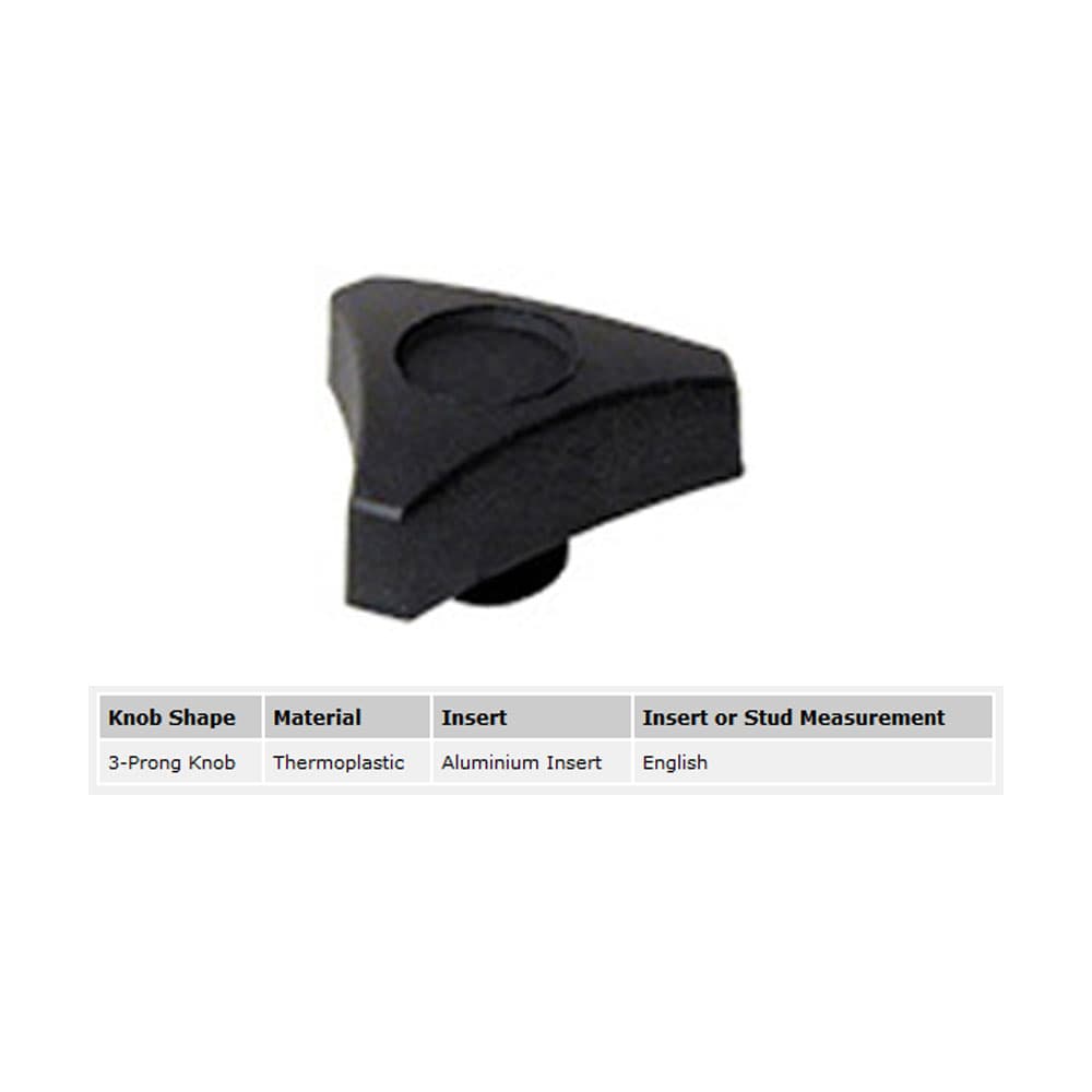 EHC Knobs - Control Knobs - 3 Prong Clamp Knob Series