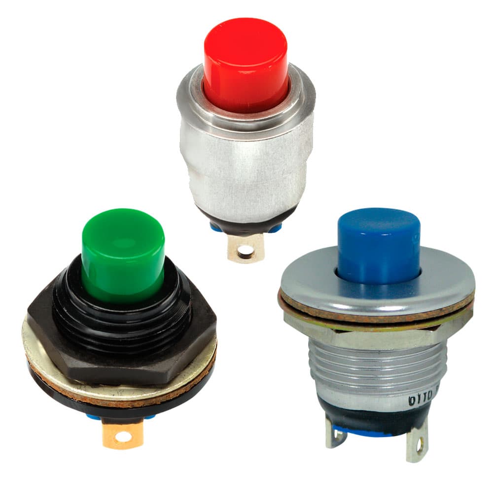 OTTO P8 Subminiture Pushbutton Switch Range (with Push Pull Option)