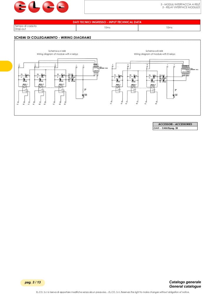 Elco One Exchange Contact Electromechanical Relay - RB Series