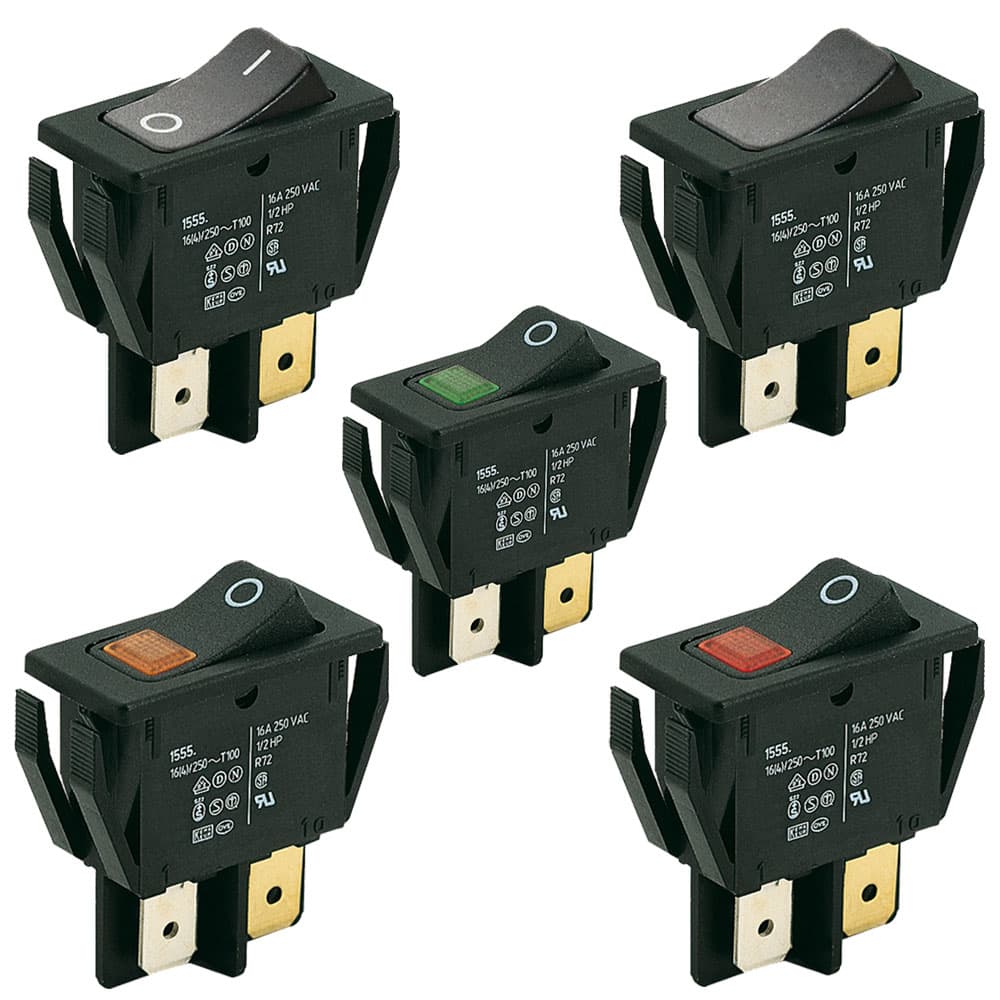Marquardt Single Pole Rocker Switches - Series 1550